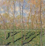 Claude Monet Trees in Winter,View of Bennecourt Sweden oil painting artist